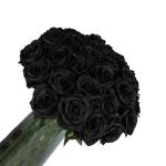 12 stuks Kunstmatige Rozen, 53cm Kunstrozen Enkele Lange Steel , Realistische voor Bruiloftsboeket, Thuis Tuin Woonkamer Hotel Kantoor Decoratie (Zwarte)