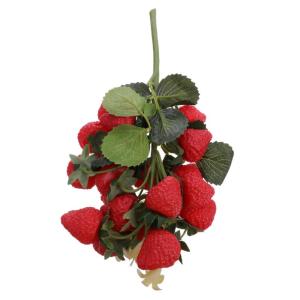 2 Stück Simulierte Obstspieße Künstliche Früchte Dekor Erdbeerlaterne Künstliche Früchte Für Die Heimdekoration Realistische Früchte Dekor Künstliche Pflanzen Künstliche