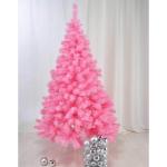 Christboom in roze roze kerstboom dennenboom kunststof 180 cm hoog met standaard