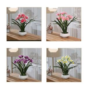 Kunstblumen Simulations-Fälschungsblume, künstliche Bonsai-Pflanzen mit Keramiktopf, Narzissen-Blumenarrangements für Hochzeitsfeiern zu Hause für jeden Anlass