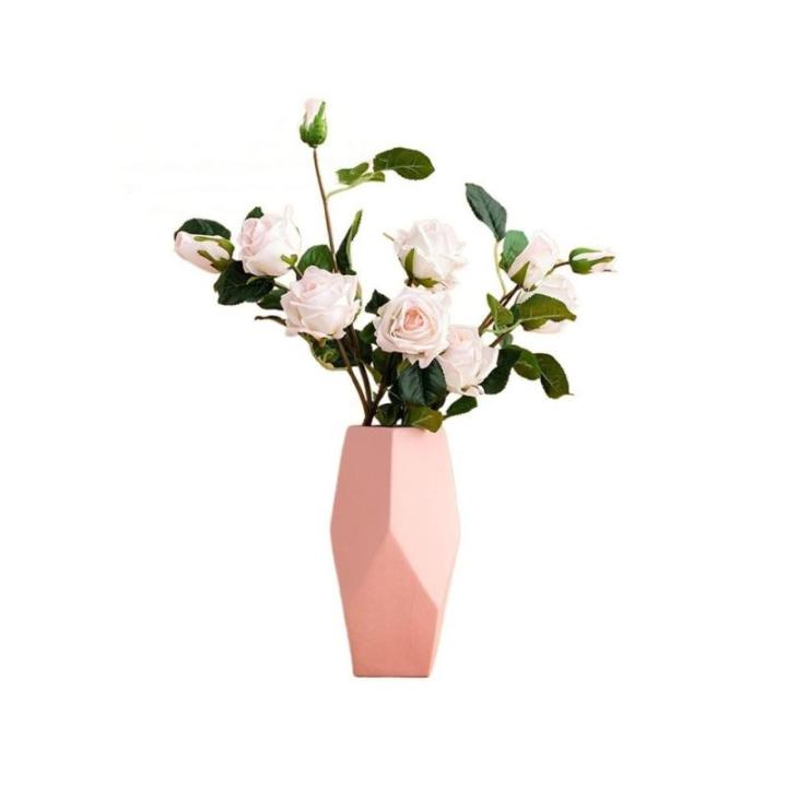 Kunstblumen Künstliche Blumen für den Innenbereich, Simulationsstrauß-Set mit Vase, künstliche Seidenblumen, Dekoration für Tischdekoration zu Hause für jeden Anlass