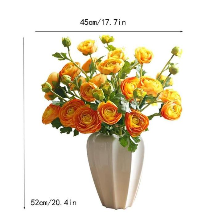 Kunstblumen Pfingstrosen-Seidenblumenstrauß – lebensechtes künstliches Sellerieblatt-Arrangement für Zuhause, Hotel und Hochzeitsdekoration – elegant für jeden Anlass