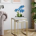 15 inch Kunstmatige Phalaenopsis Bloemen Arrangement Kunstmatige Orchidee Bonsai in Zilveren Pot Nep Bloemen Zijde Orchidee Bloem voor Tafel Centerpieces Woonkamer Home Decor