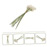 1Stk Simulierte Kugelchrysantheme Blumendekor selber Machen Hochzeitssträuße Layout- künstliche Blumen künstliche blüten schmücken Blumenarrangement Strauß Plastik Weiß