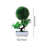 Plantenbak, kunstplant, kunstdecoratie, plantenornament, kunstplanten in pot voor salontafel, decoratie, kantoor, thuis
