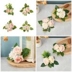 5 Stücke Künstliche Rose Blume für Hochzeit Mittelstücke Dekoration Leuchter Blume Dekoration Hochzeit Blume Anordnung