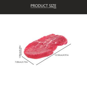 Imitatie van steaks Mini Voedsel Miniatuur Decoratie Plantaardige Voedsel Levensechte Gekookte Steaks Gesneden Rundvlees Gesimuleerde Steaks Kunstmatige Steaks