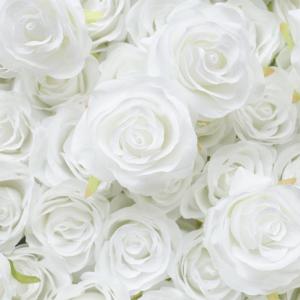 Weißer Rosen-Blumen-Wand-Hintergrund, Künstlicher Wand-Blumen-Hintergrund 3D-Seiden-Hortensie-Rosen-Blumen-Panel Für Foto-Hintergrund-Home-Party-Hochzeits-Hintergrund-Dekoration