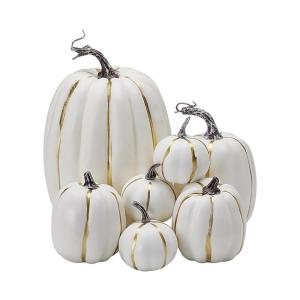 Herbstkürbisse, 7 Stück Künstliche Kürbisse, Schaumstoff, Herbstkürbis für Ernte, Herbs_t, Tisch, Zuhause, Garten, Erntedankfest, Halloween, Party-Dekoration