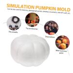 4 Stück Simulation Kürbisform weihnachtsdeko Halloween Dekoration streudekor Halloween Halloween-Kürbis-Handwerk künstliche gefälschte Kürbisse Fälschung weißer Kürbis Min