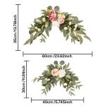 Willkommensschild Hochzeitsdekoration handgefertigte Seidenrosen Empfang Sonnenblumen Akzente dekorative Anzeige