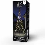 LED-Weihnachtsbaum für draussen - 4 Meter - 400 LEDs - Weihnachtsbaum inklusive Mast - Warmweiss