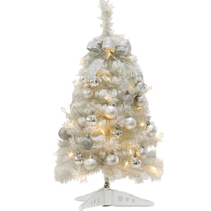 Kerstboom met verlichting 45 cm lichtketting kerstboom mini kerstboom kunstkerstboom kerstdecoratie tafel kerstboom kerstcadeaus kerstboom wit