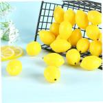 30 STK Mini-zitronenimitat Künstlich Gefälschte Hawaiianische Früchte Partydekorationen Zitronen-sommerdekor Mini-Zitronen-Requisite Lebensechte Frucht Yellow PVC