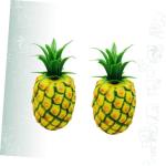 3 Sätze Simulation Ananas-Modell Lebensechte Fruchtdekoration Spielzeug Obst Prop-Modell Künstliche Früchte Plastikobst Nachahmung Ananas-Modell Früchte Foto Requisiten 2 Stüc