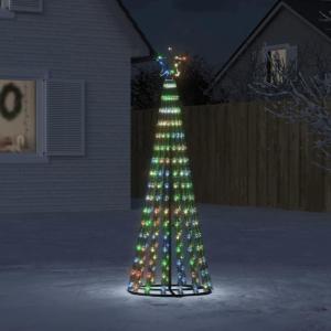 Weihnachtsbaum Kegelform Weihnachtsbaum Beleuchtung Christbaumbeleuchtung Weihnachtsbeleuchtung Weihnachtsdeko für Weihnachten, Party275 LEDs Mehrfarbig 180 cm