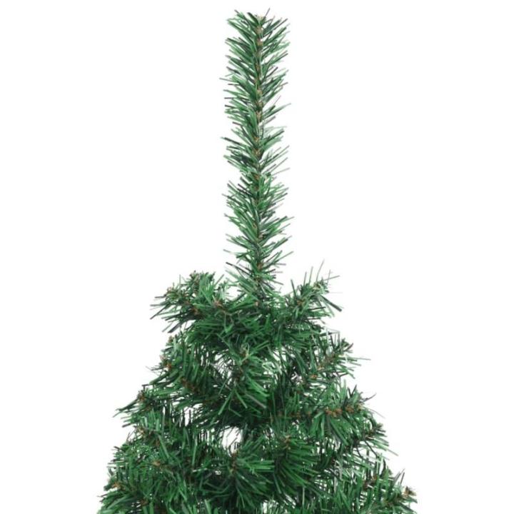 Mini Tannenbaum,Fairy Tree Weihnachtsbaum,Künstlicher Halber Weihnachtsbaum mit Ständer Grün 120 cm PVCGeeignet für Patio, Schlafzimmer, Wohnzimmer, Weihnachten