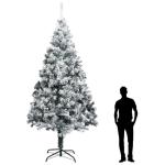 Weihnachtsbaum mit Schnee Künstlicher Weihnachtsbaum mit Ständer PVC Extra großer Weihnachtsbaum Grün 400 x 190 cm