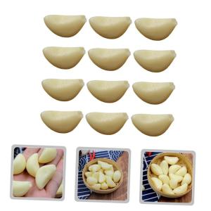 24 STK Simulierter Knoblauch Modell Mit Künstlichen Knoblauchflocken Falsches Gemüsedekor Gefälschter Knoblauch Gefälschte Gemüsestütze Elefantenknoblauch Knoblauchflocken Pr