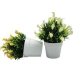 Kunstmatige Callalilie bloempotten - 3 stuks Calla Lillies groene planten - kunstmatige callalilie in potten voor wooncultuur bruidsbruiloft, kantoor, DIY bloemenarrangementen