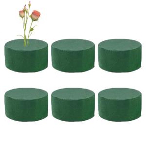 12 stuks bloemensteekschuim-cilinders, insteekschuim voor kunstbloemen, rond, voor bloemstukken, kunstbloemen en verse bloemen, natte en droge bloemisten, schuimblokken voor thuis,