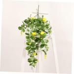 2 Stück Simulation Zitronen Rattan Party Dekorationszubehör Zitronenpicks Zitronenzweige Zur Dekoration Künstliche Zweige Foto Girlande Künstlicher Blumenstrauß Künstliche