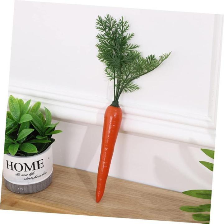 6 STK Künstliche Karotten Ostern-Karotten-stütze Osterparty Dekoration Foto-Requisiten Zu Ostern Karottendekor Zu Ostern Falsche Karotte Ornament Plastik Lebensmittel Gefälscht