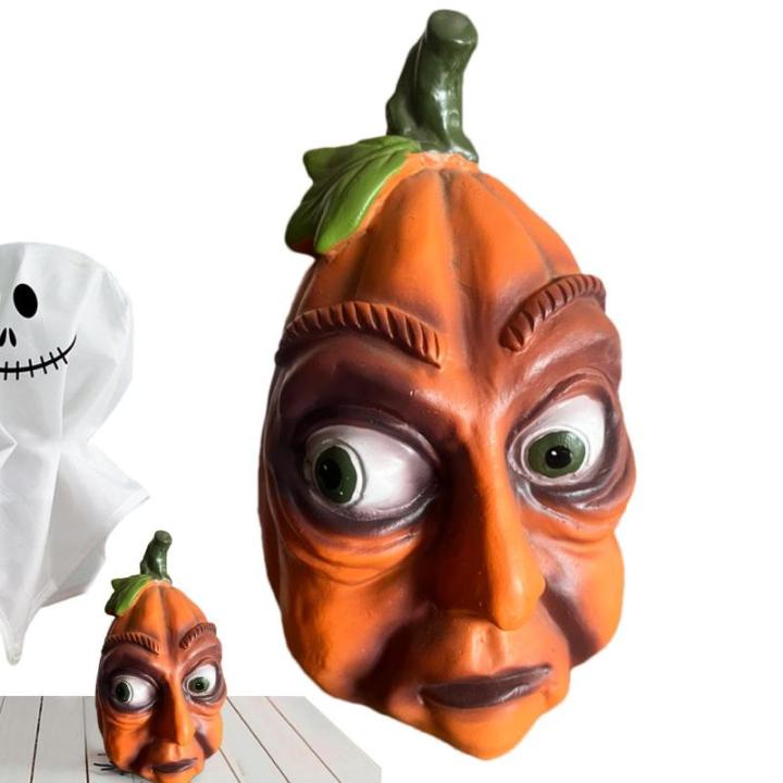Ausdrucksstarker kürbiss – Ausdrucksstarker Gesichtskürbis, Dekorativer Halloween-kürbiss | Halloween-kürbiss-Ornament, Harz-Halloween-Dekorationen Für Den Innenbereich, Dek