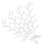 8 Stück Acryl Pflanze Blütenknospe Zweig Hochzeit Zuhause Zubehör Hochzeit Blumenhandwerk Hochzeit Party Heimdekoration Hochzeit