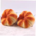 Fake Kuchen künstliche Kuchen 2 Stücke Nachahmung Flache Brot Dekorationen Für Shop Kuchen Display Prop Künstliche Kuchen Modell Prop Realistisches Essen