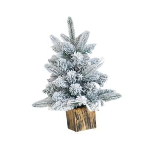 Mini-Weihnachtsbaum, Miniatur-Baumsammlung, Tischdekoration, dekorativer verschneiter Baum, Tisch-Weihnachtsbaum für Party-Shop-Schaufenster, 45 cm Runder AST