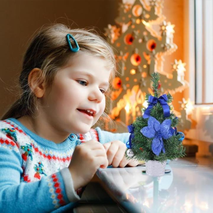 Weihnachtsbaum Geschmückt Weihnachtsbaum Klein Geschmückt Weihnachtsdeko Mini Geschmückter Weihnachtsbaum Künstlich Kleiner Weihnachtsbaum Tisch Tannenbaum für Weihnachten Dek