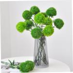 2St Simulation Pflanzenkugel Zimmerpflanze Kunstrasenball kunstpflanze kunstplflanze blumenvase Zweige für Vase Künstliche Pflanzen für den Innenbereich, hoch Weich-PVC Light Gr