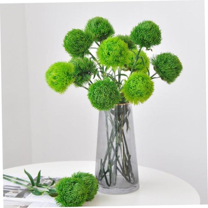 2St Simulation Pflanzenkugel Zimmerpflanze Kunstrasenball kunstpflanze kunstplflanze blumenvase Zweige für Vase Künstliche Pflanzen für den Innenbereich, hoch Weich-PVC Light Gr