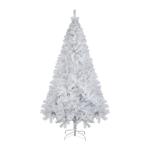 Kunstkerstboom, 180 cm, wit, kunstdennenboom met handschoenen en metalen standaard, kerstversiering voor binnen