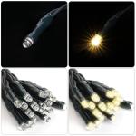 3m kerstboomverlichting met ring, kerstboom werp lichte ketting met 10 slingers 350 LED-lichtketting Waterdicht voor 120cm - 350cm boom, dennenboom, groene riem, struiken - warm wi