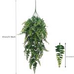 4 Stks Kunstmatige Hangende Planten Varen Bladeren Decoratie Kunstmatige Hangende Planten Faux Bosten Varen Nep Kunstmatige Varens Opknoping Planten Boston Varens Faux Perzische Ne