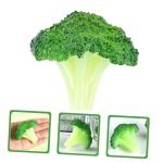16 STK Simulierter Blumenkohl Gefälschte Gemüsespielzeuge Simulierter Grüner Brokkoli Realistische Brokkoli-Requisiten Lebensechtes Gemüse Künstliches Gemüse Brokkoli PVC Gre