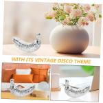 2 Stück Disco Bananen Spiegel Disco Kugel Couchtisch Ornament Party Disco Dekoration 70Er Jahre Disco Partyzubehör Reflektierende Disco Kugel Disco Obst Ornament