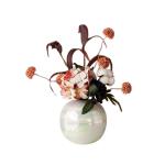 Kunstblumen Künstliche Blumen, Pflanzen, künstliche Blumen, Topfornamente für Heimdekoration, Kunstblumen mit Keramikvasen-Arrangement für jeden Anlass