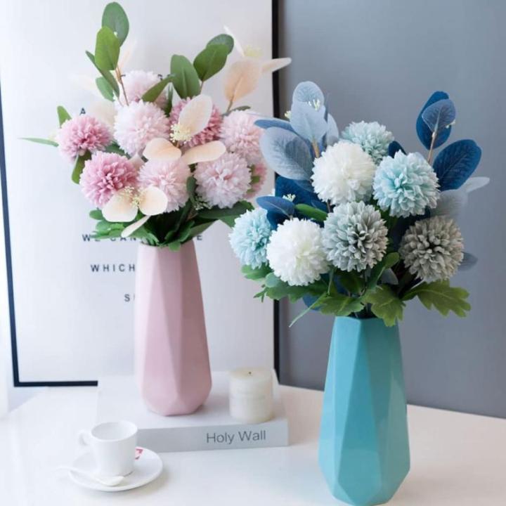 Kunstblumen Künstliche Blumen Pflanzen Set, Seidenblumenarrangements mit Keramiktopf, für Zuhause, Hochzeit, Party, Büro, Tafelaufsatz für jeden Anlass