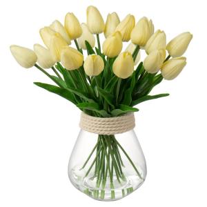 20 stuks tulpen kunstbloemen echte touch latex tulp bloemen decoratie kunstplant lengte 34 cm voor thuis kamer bruiloftsboeket party bloemstuk