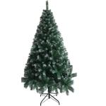 Kunstkerstboom - 180 cm kerstboom met metalen standaard, hoogwaardige en duurzame kerstboom van pvc voor thuis, kantoor, winkels en hotels, groen + sneeuw, 180 cm