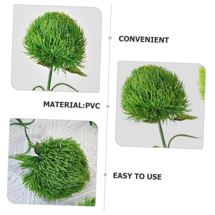 2St Grünpflanzen pflücken Kunstpflanzen Künstliche Topiary-Kugelpflanze Formschnittkugel für den Garten zimmerpflanzen Zweige für Vase künstliche grüne Blätter Weich-PVC Gr