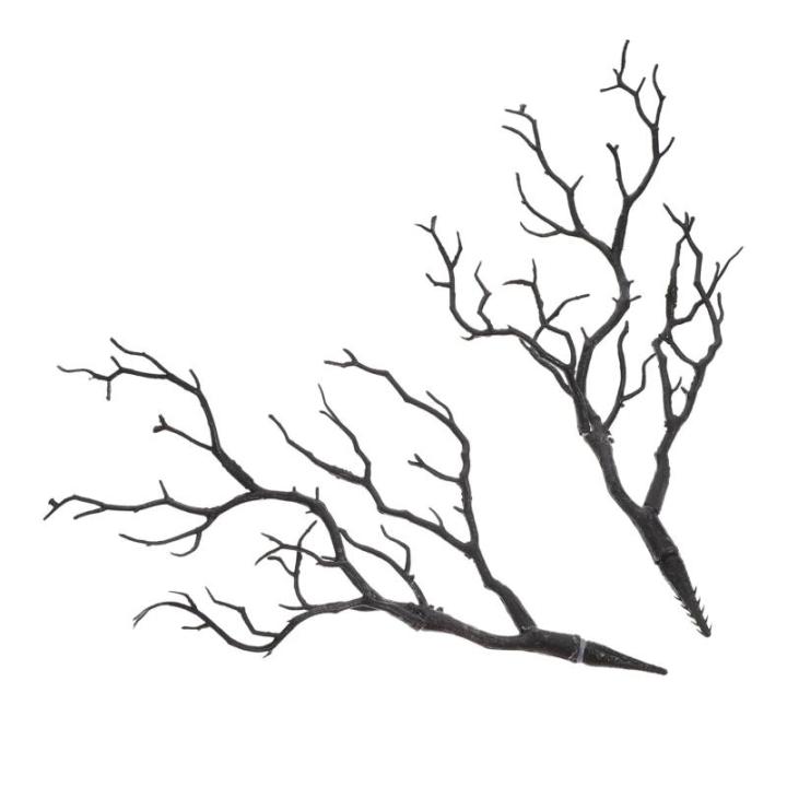 2St Halloween-Dekoration Äste künstlicher Geweihzweig lebensechte Korallenzweige Halloween Dekoration Halloween dekoartikel weihnachtsdeko Pflanzen künstliche Geweihzweige Plast