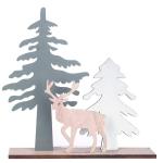 Weihnachten Deko Draußen Home Page Baum Dekoration Weihnachtsmarkt Holz-DIY-Party- PartyhandwerkHome Dekorieren (White-4, One Size)
