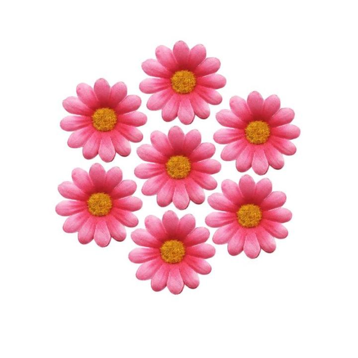 , 100 stuks, roze, kunstgerbera, , koppen, , madeliefjes, namaakbloemen, kleine bloemen voor bruiloft, feest, woondecoratie