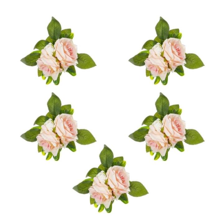 5 Stücke Künstliche Rose Blume für Hochzeit Mittelstücke Dekoration Leuchter Blume Dekoration Hochzeit Blume Anordnung