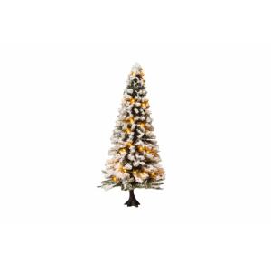 Verlichte kerstboom, perfect voor winterdecoratie en ledverlichting in modelbouwsceneria