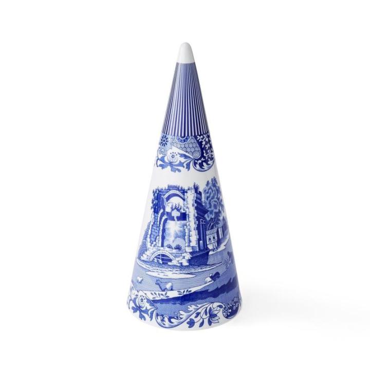 Blauer Italienischer Weihnachts-Formschnitt, 33 cm, einzeln